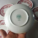 Set of 5 under cups, Fasan decoration, ceramic Villeroy & Boch
