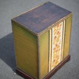 Napoleon III upholstered wooden chest, storage chest, interior decoration