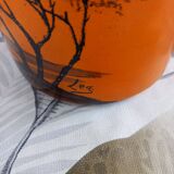 GLASS PASTRY CHIMNEY TRIM SIGNED LEGRAS