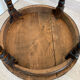 Antique turned wooden side table with authentic charm.