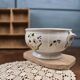 Vintage soup tureen base MBFA Pornic Aunis M.A., hand-painted earthenware