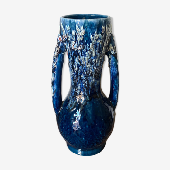 Vase with handle in glazed ceramic H 31cm