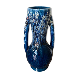 Vase with handle in glazed ceramic H 31cm