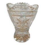 Vintage cut crystal vase