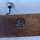Patère / porte manteau Vintage bois et céramique