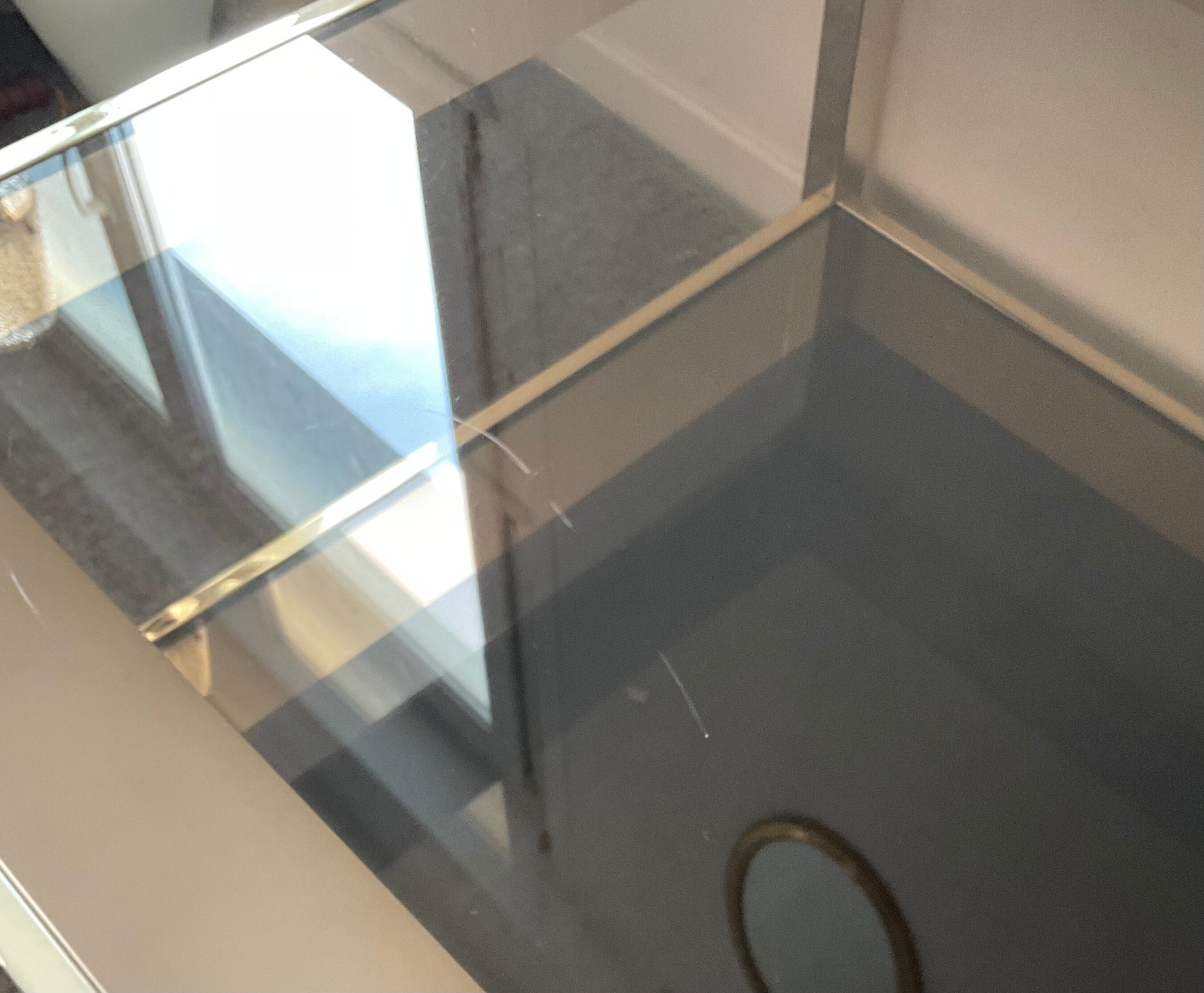 Belgo Chrom fine gold 23ct coffee table from the 70s