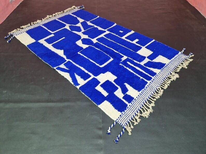Beni Ourain Berber rug in natural wool, handwoven, 2.5/3.5 m.