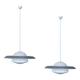 Pair of large bauhaus pendant lights from the 1930s