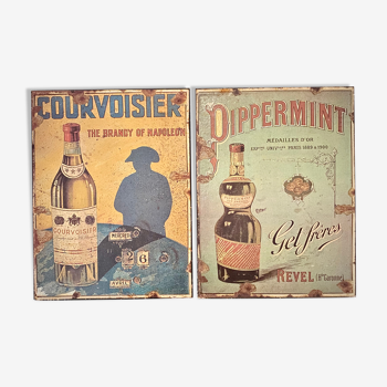 Plaques en tôle Courvoisier Get Pippermint