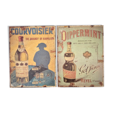 Tin plates - Courvoisier/Get Pippermint