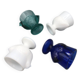 Set of 4 vintage Luminarc egg cups