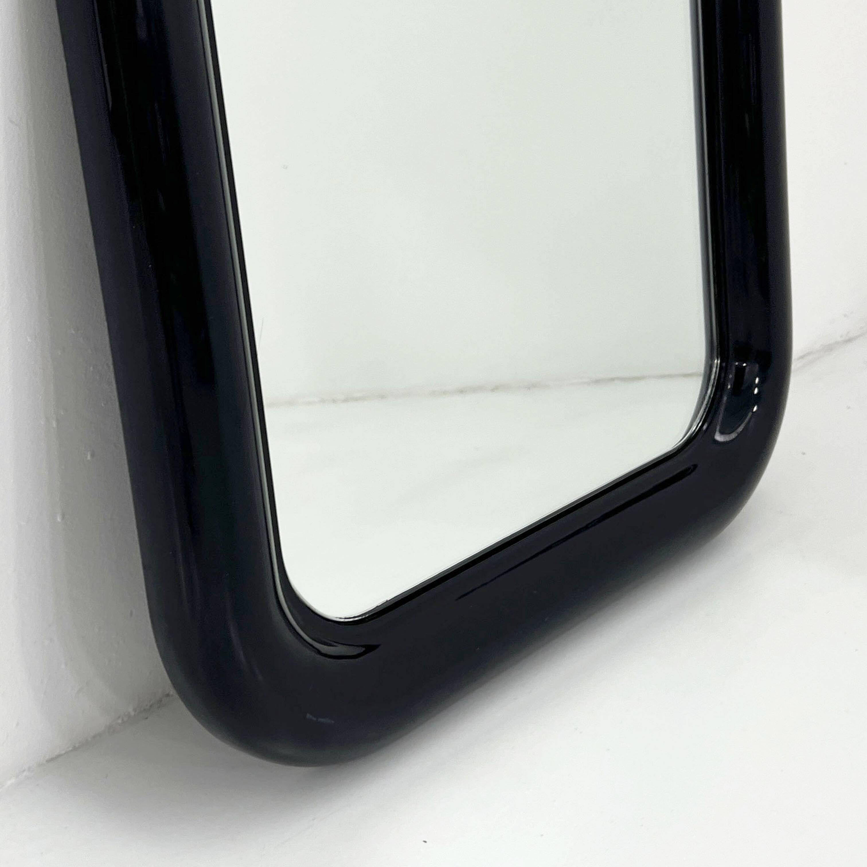 Miroir Delfo Noir par Sergio Mazza pour Artemide, 1960