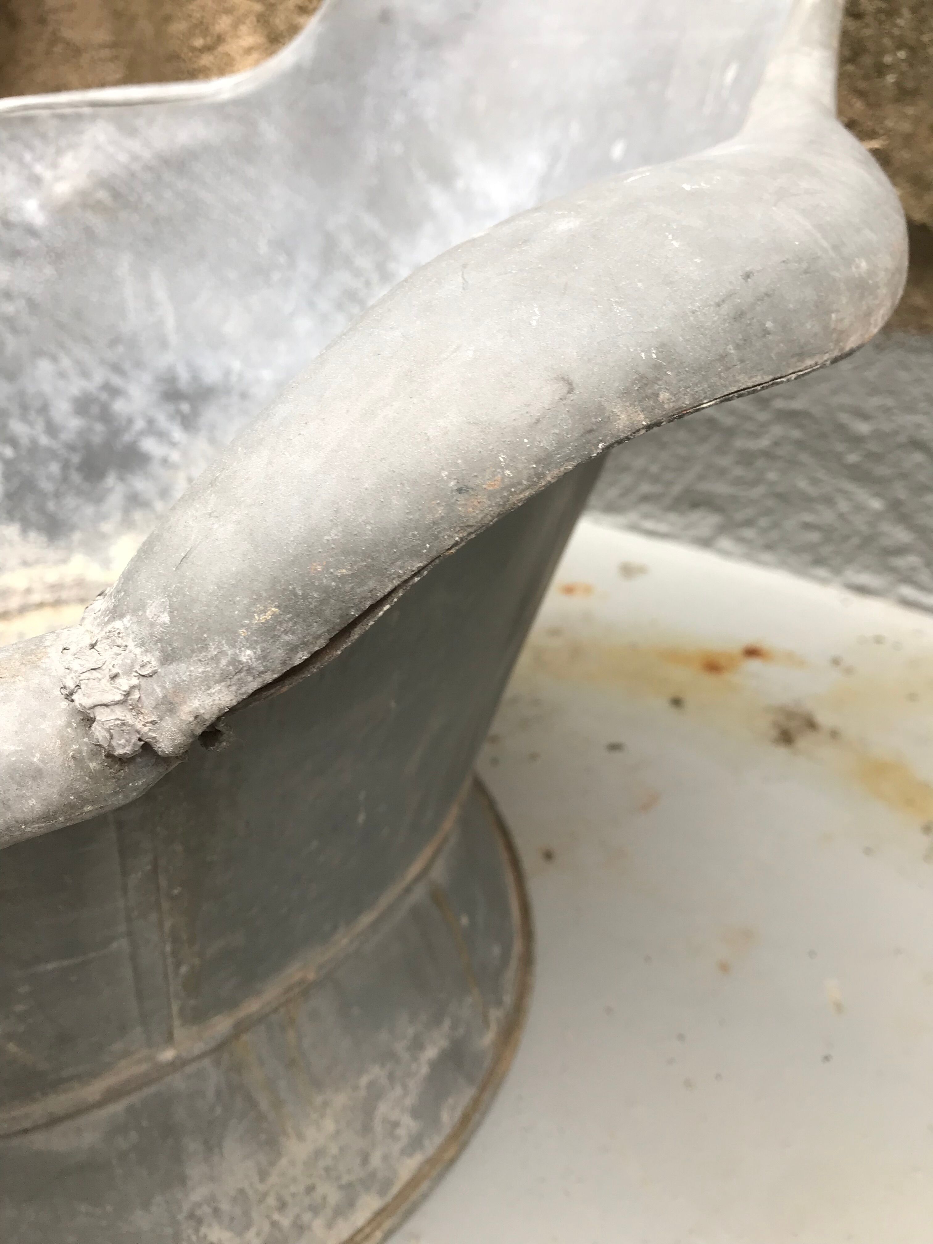 Zinc backrest bathtub XIX