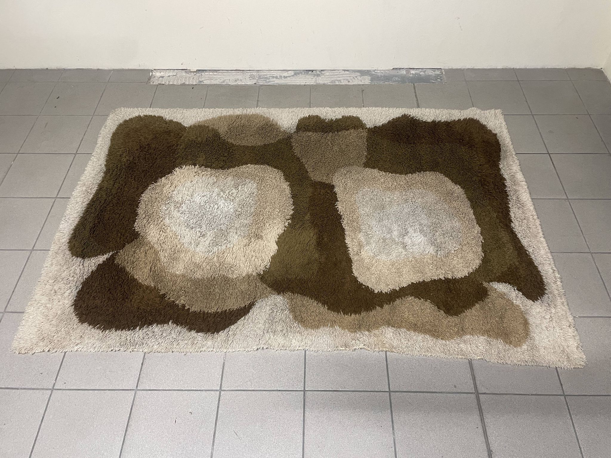 Large High-Pile Wool Rug, produced by Desso, 1970s