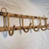 Rattan coat rack