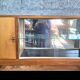 Vitrine murale Mid-Century noyer – années 1950