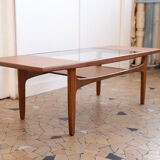 Gplan teak and glass coffee table