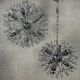 2x vintage Sputnik 'Dandelion' pendant lamp