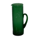 Vintage emerald green color glass pitcher