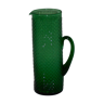 Broc vintage verre couleur vert émeraude