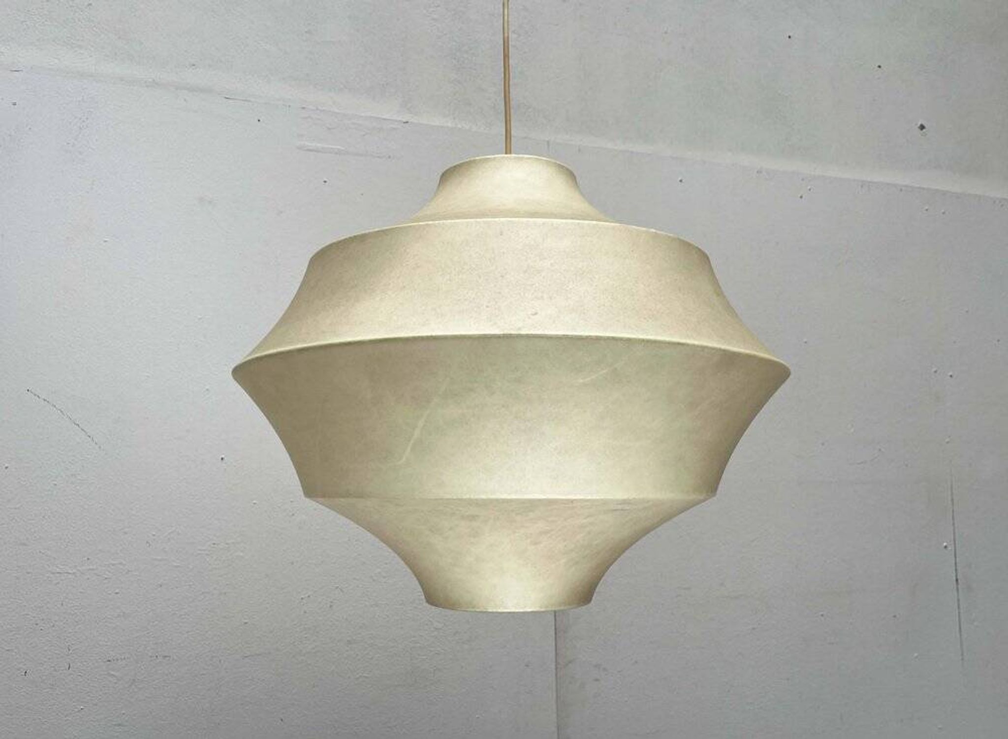 Mid-Century Modern Suspension Cocoon by Friedel Wauer for Goldkant Leuchten, Germany, 1960s