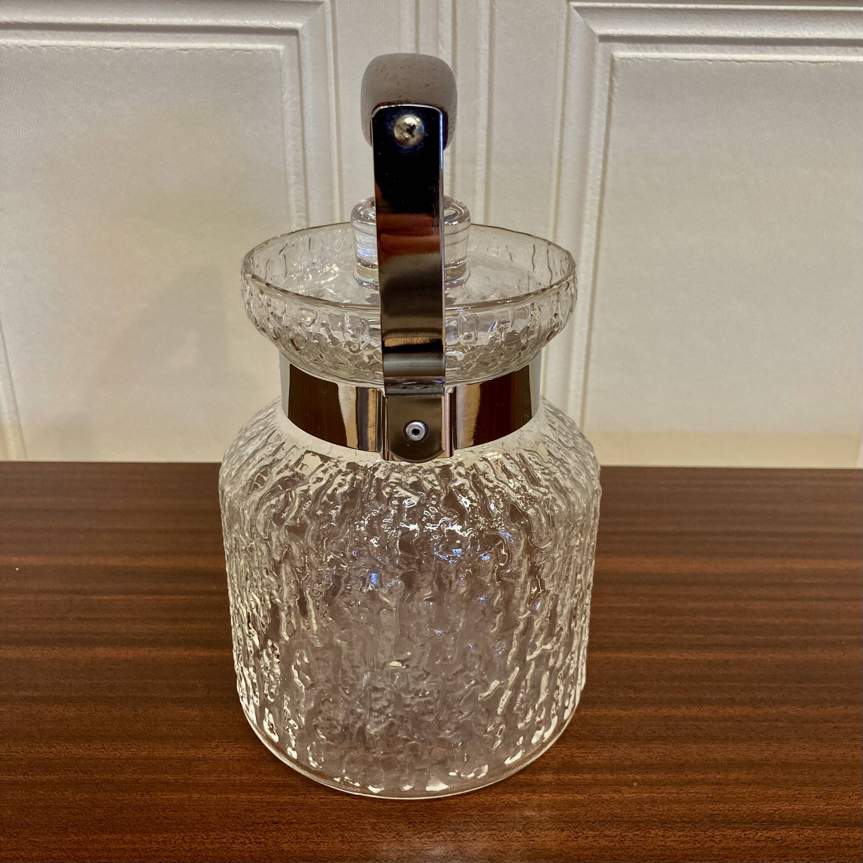 Scandinavian design glass teapot 1950.