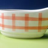 Saucière Moulins des Loups Orchies decoration Scottish tiles orange