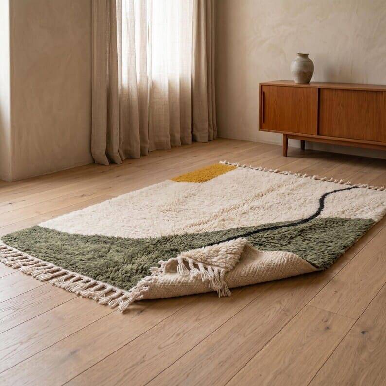 Traditional handmade Berber rug 1.5/2.5 m