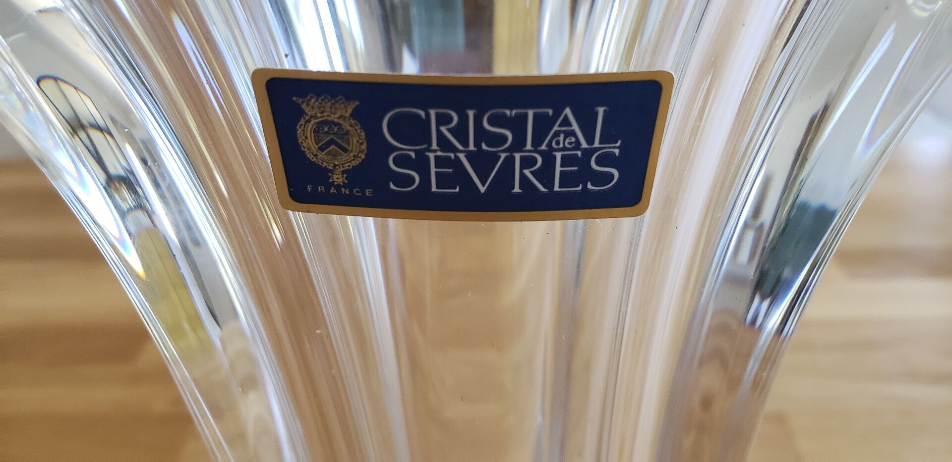 Vase en cristal de Sevres