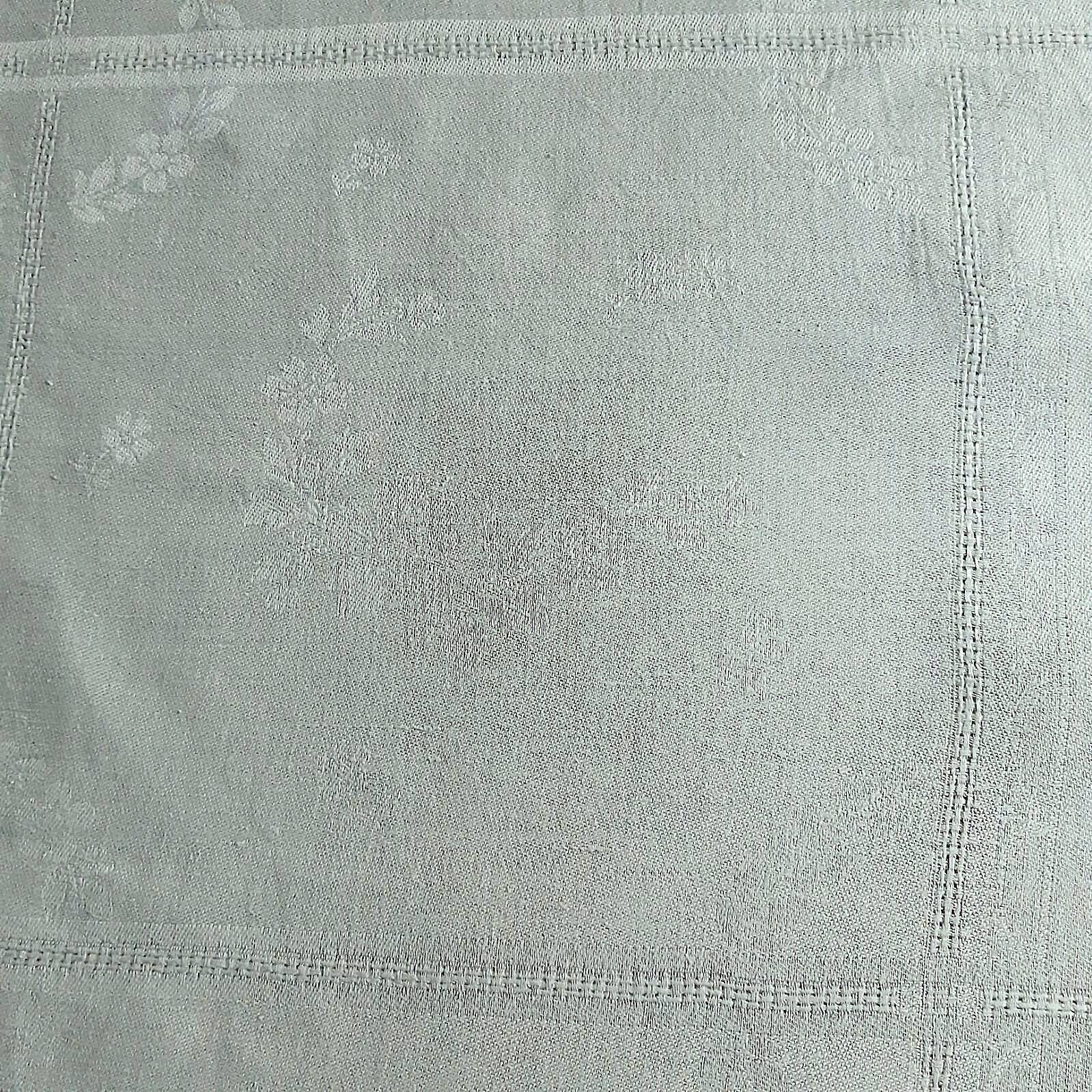 square damask tablecloth 145 x 145 cm almond green