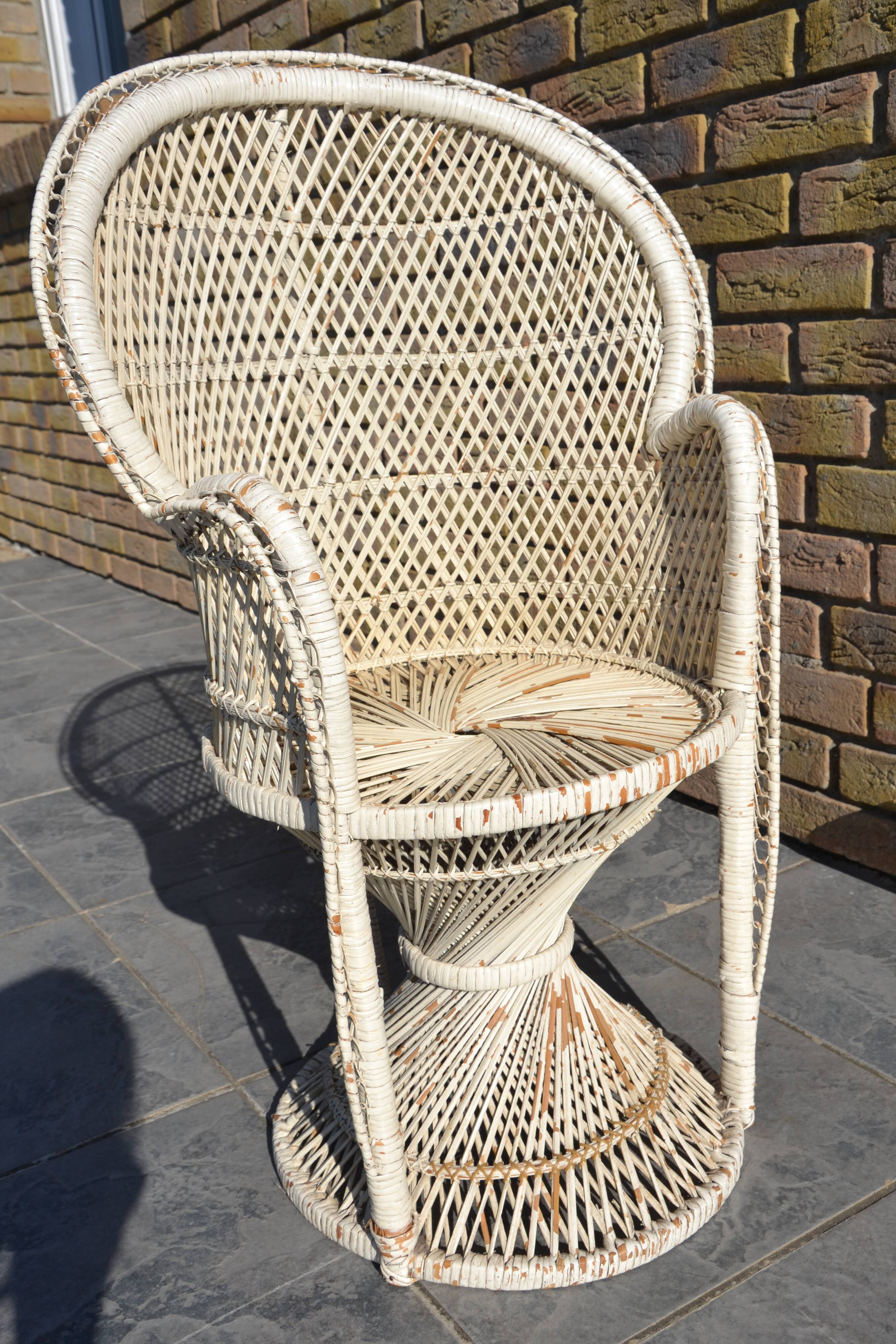 Chaise Emmanuelle en rotin enfant