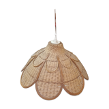 Rattan flower ceiling lamp, 1980