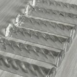 Set of 6 twisted crystal knife holders
