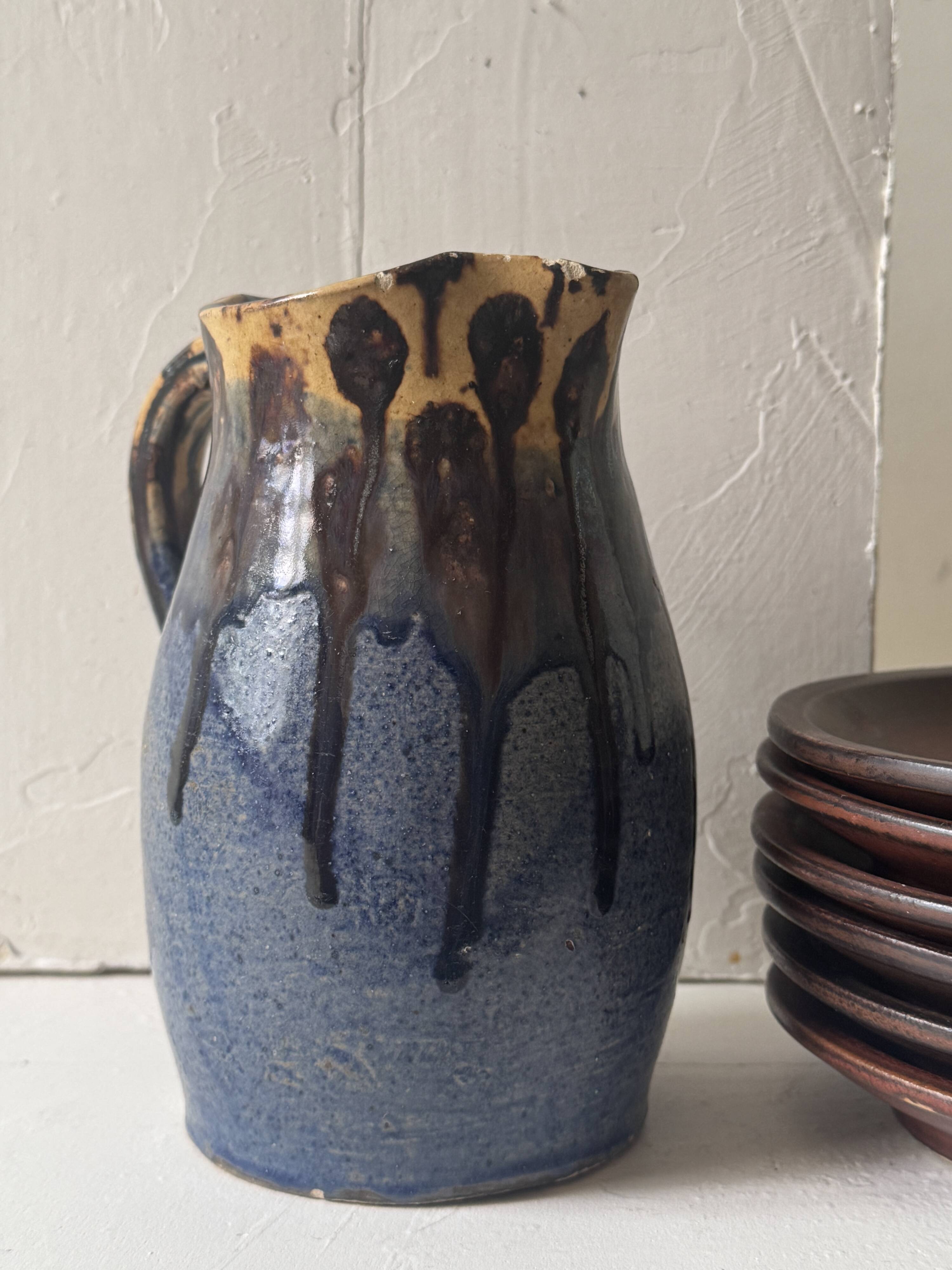 Carafe / vase en céramique émaillée, Jospeh Talbot La Borne 1950