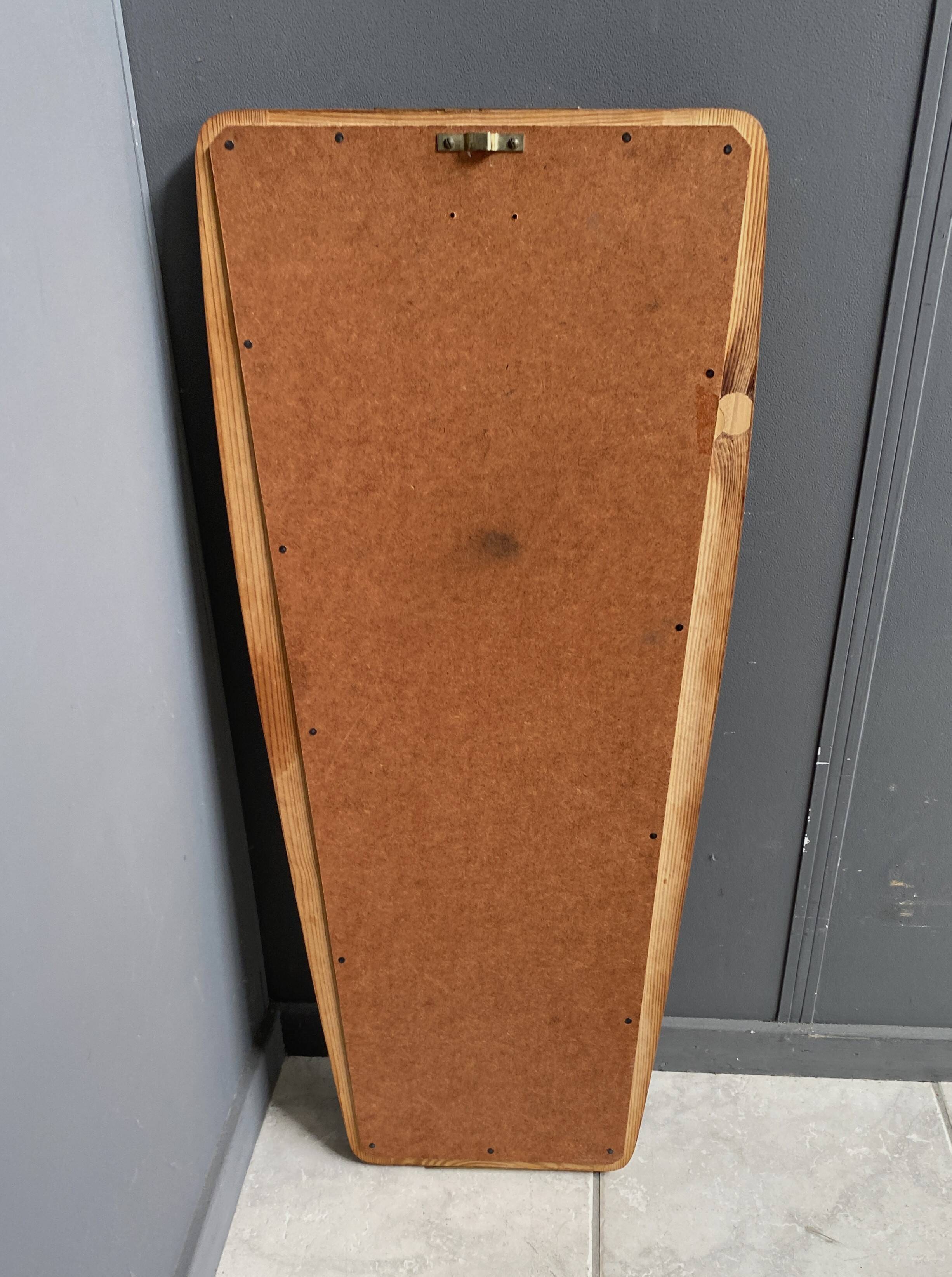 Miroir en bois, années 1960