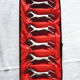 6 metal horse knife holders