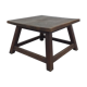 Brutalist vintage oak coffee table 1950 rustic artisanal