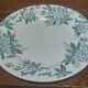 Assiette en faïence terre de fer Saint Amand décor anémone