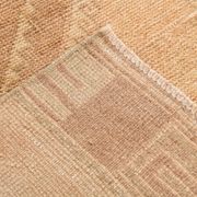 Brown & Cream Turkish Runner Rug, 95x377Cm