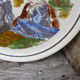 Antique decorative plate Pornic ceramic signed Henry Simon