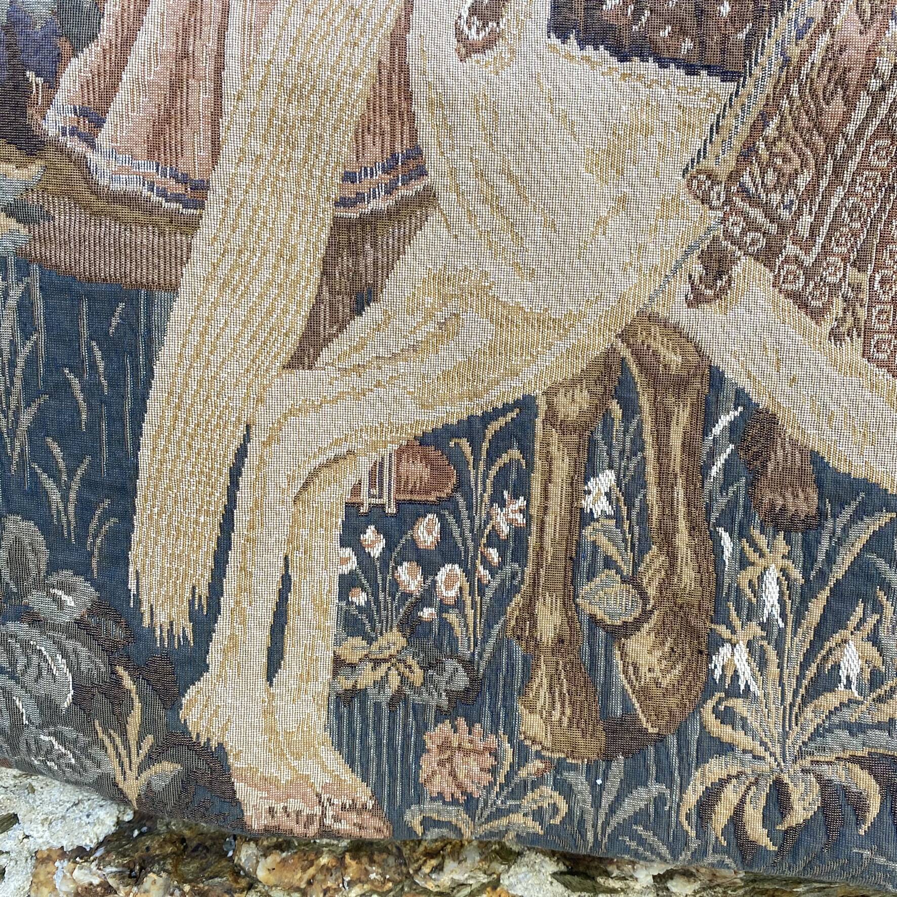 Medieval style wall tapestry 100 × 64 cm