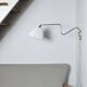 Danish Brass Swing Arm Wall Lamp, 1950s
