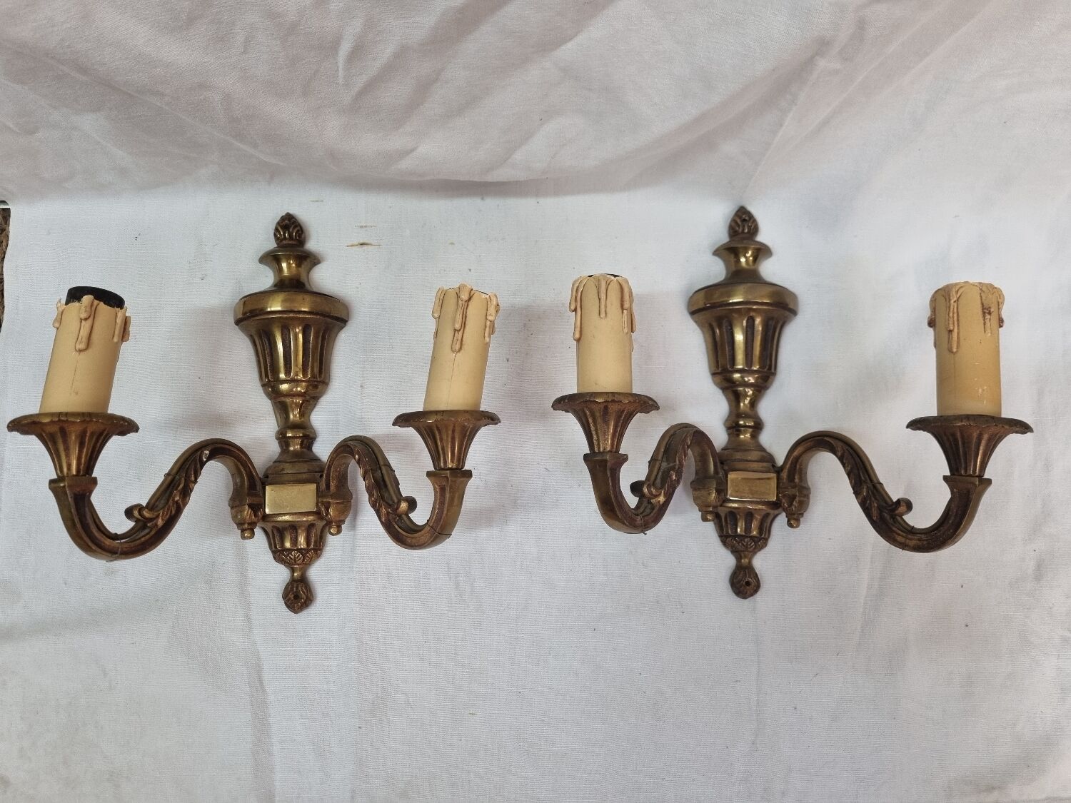 Louis XVI monk wall lamps
