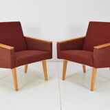 Paire de fauteuils design du milieu du siècle, années 1960.
