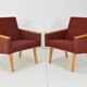 Paire de fauteuils design du milieu du siècle, années 1960.