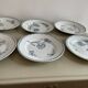 Set of 10 Lunéville ironstone soup plates, Oeillet model