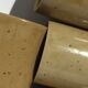 9 gobelets tasses grès digoin blond moucheté
