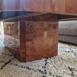 Elm burl coffee table, 1970