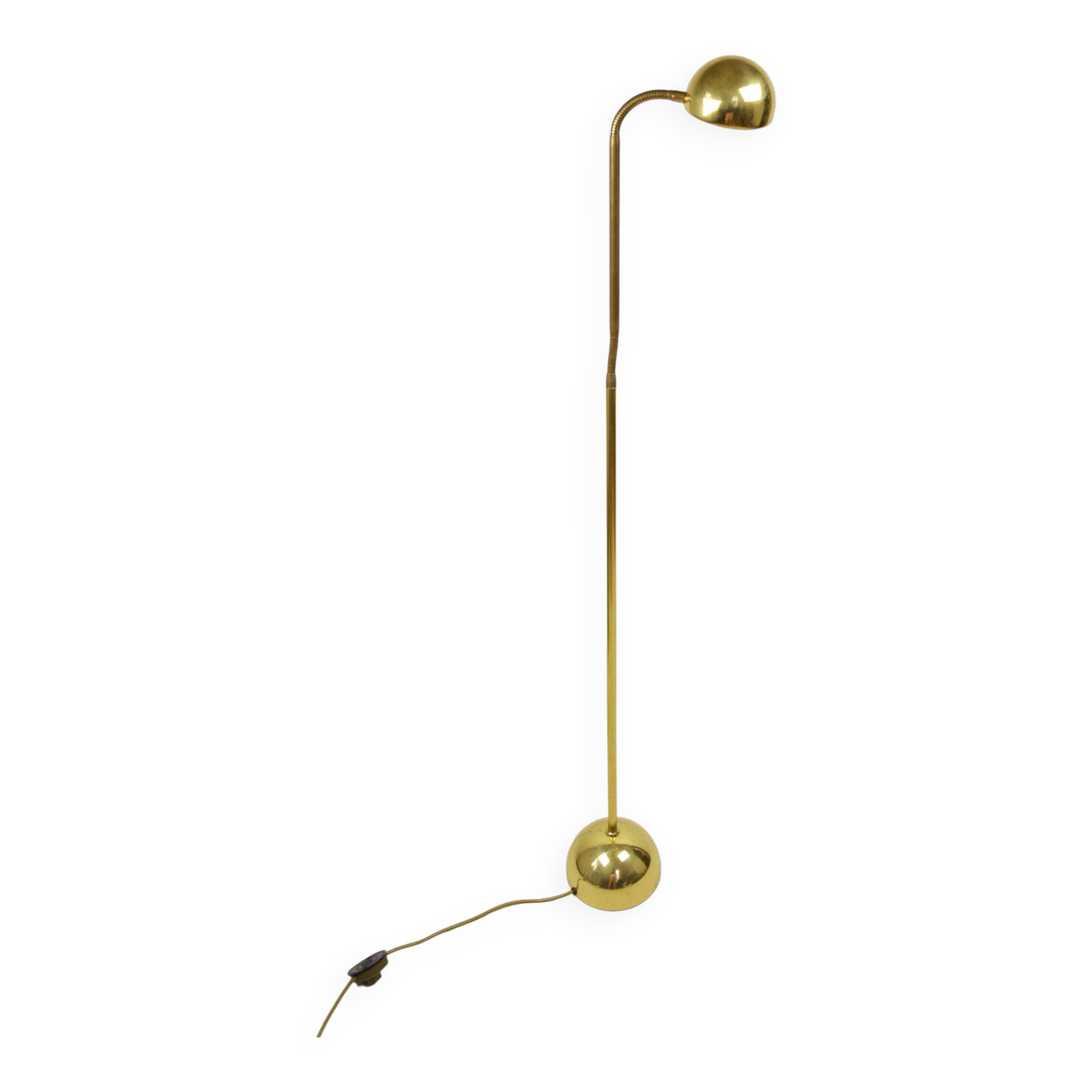 Gold floor lamp, 1980s