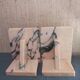 Art Deco marble bookends